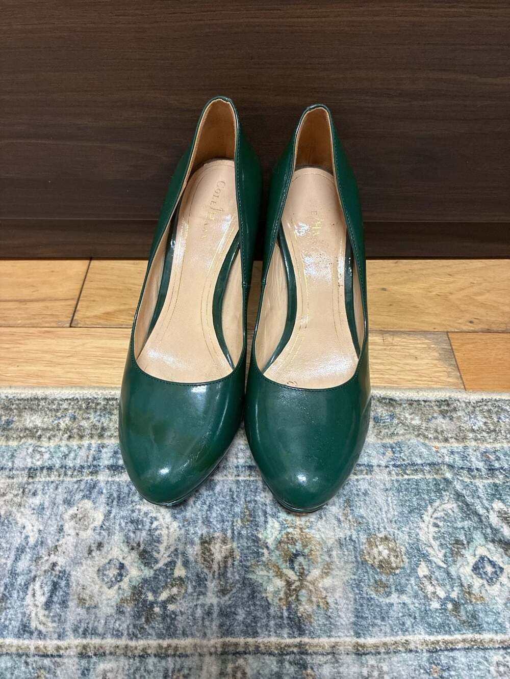 Cole Haan Pumps Size 8B Green Patent Leather Heels